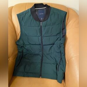 Nautica Navy and Black Interior Quilted Vest